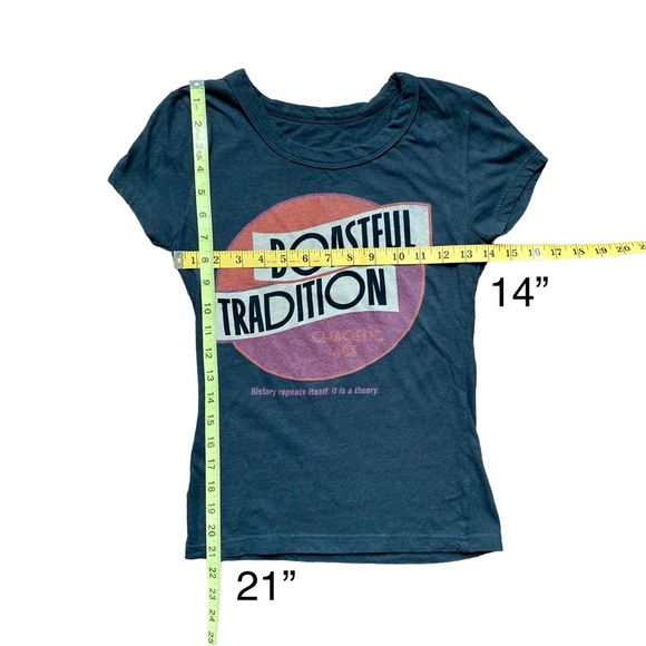 Bizarre strange Womens humorous weird English small black tshirt strange quirky​ - Picture 5 of 6